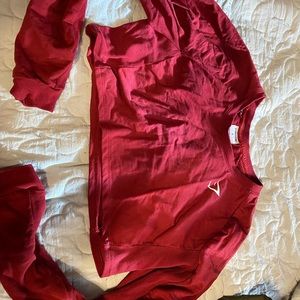 Red Gymshark hoodie